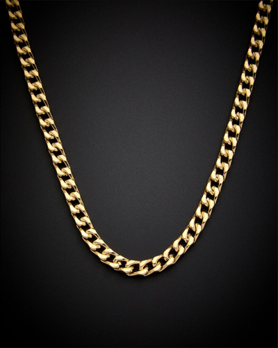 Italian Gold 14k 6mm Square Cuban Link Necklace