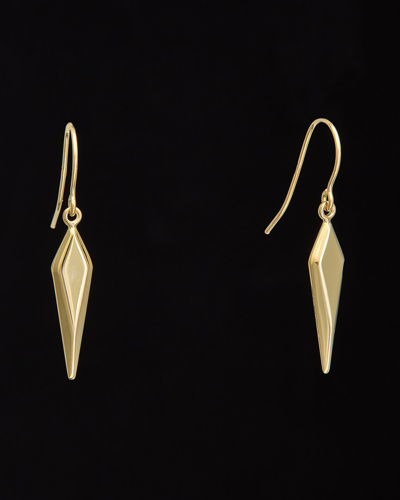Italian Gold 14k Fancy Dagger Drop Earrings