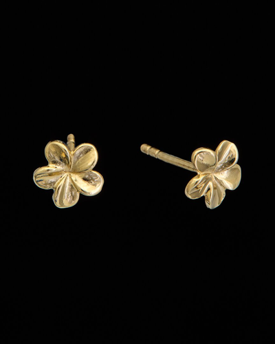 Italian Gold 14k Petite Flower Studs