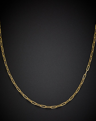 Italian Gold 14k Paperclip Link Necklace