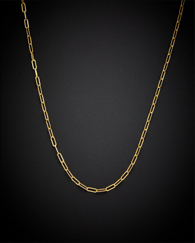 Italian Gold 14k Paperclip Link Necklace