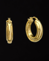 ITALIAN GOLD 14K ELECTROFORM HOOPS