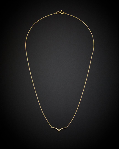 Italian Gold 14k Chevron Necklace