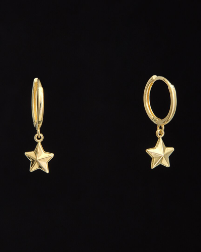 Italian Gold 14k Star Endless Hoops