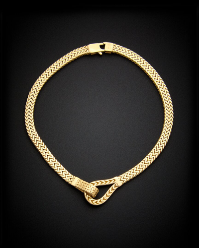 Italian Gold 14k 3.8mm Fancy Link Knot Bracelet