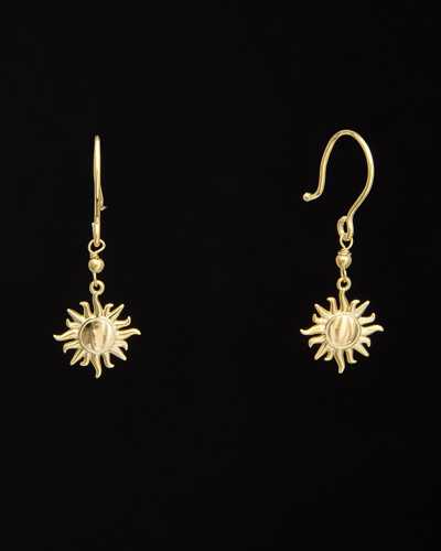 Italian Gold 14k Sun Dangle Earrings