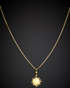 ITALIAN GOLD 14K SUN PENDANT NECKLACE