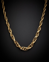Italian Gold 14k Graduated Interlocking Twist Link Necklace