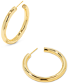 Kendra Scott Colette Hoop Earrings In Gold Metal