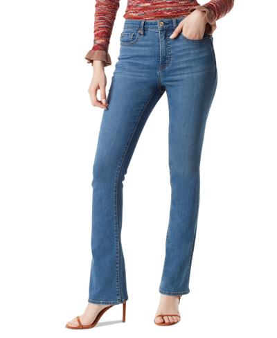 Sam Edelman Mary Jane Womens High Rise Ankle Straight Leg Jeans In Blue