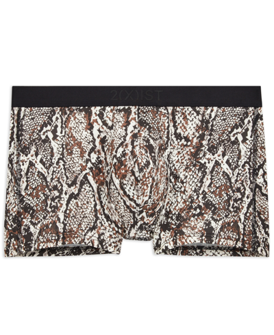 2(x)ist Men's Sliq Stretch Trunks In Snakeskin