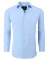 Tom Baine Men's Performance Stretch Solid Button Down Shirt In Light Blue