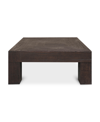 Furniture Evander 39.5" Oak Square Coffee Table In Solid Reclaimed Oak