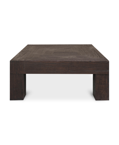 Furniture Evander 39.5" Oak Square Coffee Table In Solid Reclaimed Oak