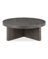 Furniture Folke 38" Oak Round Coffee Table In Solid Oak