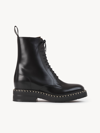 Chloé Noua Leather Ankle Boot In Black