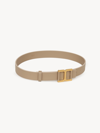 Chloé Marcie Leather Belt In Brun