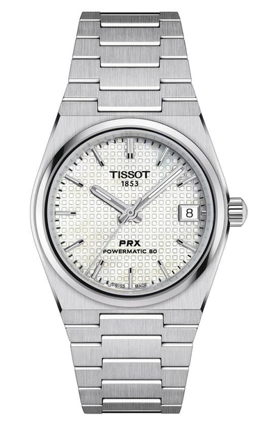 Tissot Prx Powermatic 80 Watch, 35mm In Silver