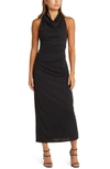 WAYF THE GEORGINA COWL NECK GOWN