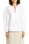 BY MALENE BIRGER EMELY PUFF SLEEVE ORGANIC COTTON BLOUSE