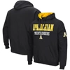 Colosseum Black Appalachian State Mountaineers Sunrise Pullover Hoodie In Black