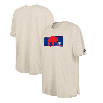 New Era Men's  Cream Buffalo Bills Third Down Big And Tall Historic T-shirt
