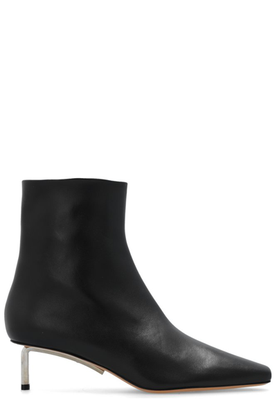 Off-white Square-toe 50mm Ankle Boots In Black