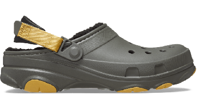 Crocs All-terrian Lined Clog In Dusty Olive