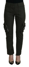 Ermanno Scervino Green Lace Up Leg Women Tapered Pants In Green
