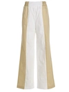 Fabiana Filippi Wide-leg Color-block Pants Side Pockets In Multicolor
