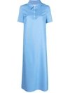 Loulou Studio Bira Midi Polo Shirtdress In Blue