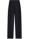 Marni Wide Leg Trousers Clothing In Black