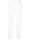 P.a.r.o.s.h . Tapered Drawstring Trousers In Panna