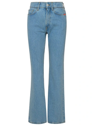 Amish Kendall Blue Cotton Jeans In Light Blue