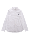 Polo Ralph Lauren Slim-fit Button-down Collar Logo-embroidered Cotton Oxford Shirt In White