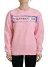 Philippe Model Pink Printed Long Sleeves Pullover Sweater In Pink