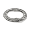 John Hardy Women's Sterling Silver Classic Kami Chain Triple Wrap Bracelet In Silver-tone