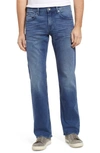 7 For All Mankind Austyn Squiggle Relaxed Straight Jeans In Sierra Blue