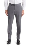 TED BAKER JEROME SOFT CONSTRUCTED WOOL BLEND TAPERED DRESS PANTS