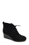 Reaction Kenneth Cole Deka Wedge Bootie In Black Micro