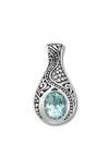 Samuel B. Scrollwork Pendant In Blue