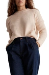 MADEWELL HAVENER CABLE PULLOVER SWEATER