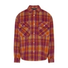 PALM ANGELS BRUSHED WOOL CHECK OVESHIRT