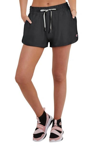 Champion Women's Soft Touch Pull-on Sweatpant Shorts In Black