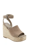 Marc Fisher Ltd Nelly Ankle Strap Wedge Sandal In Medium Natural 103