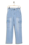 Flying Angel Cargo Skater Jeans In Light Wash