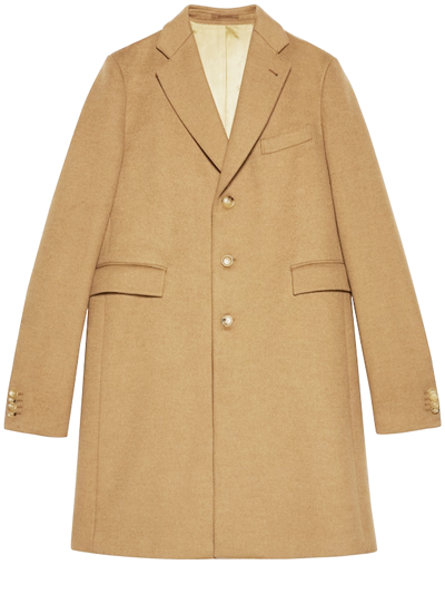 Gucci Camel Wool Coat