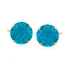 Ross-simons London Blue Topaz Martini Stud Earrings In 14kt Yellow Gold In Blue