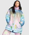 CYNTHIA ROWLEY PRINT NYLON DOWN PUFFER JACKET