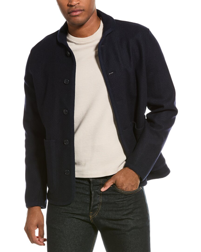 Ted Baker Earith Wool-blend Jacket In Blue